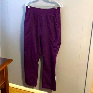 Purple label yoga scrub pants